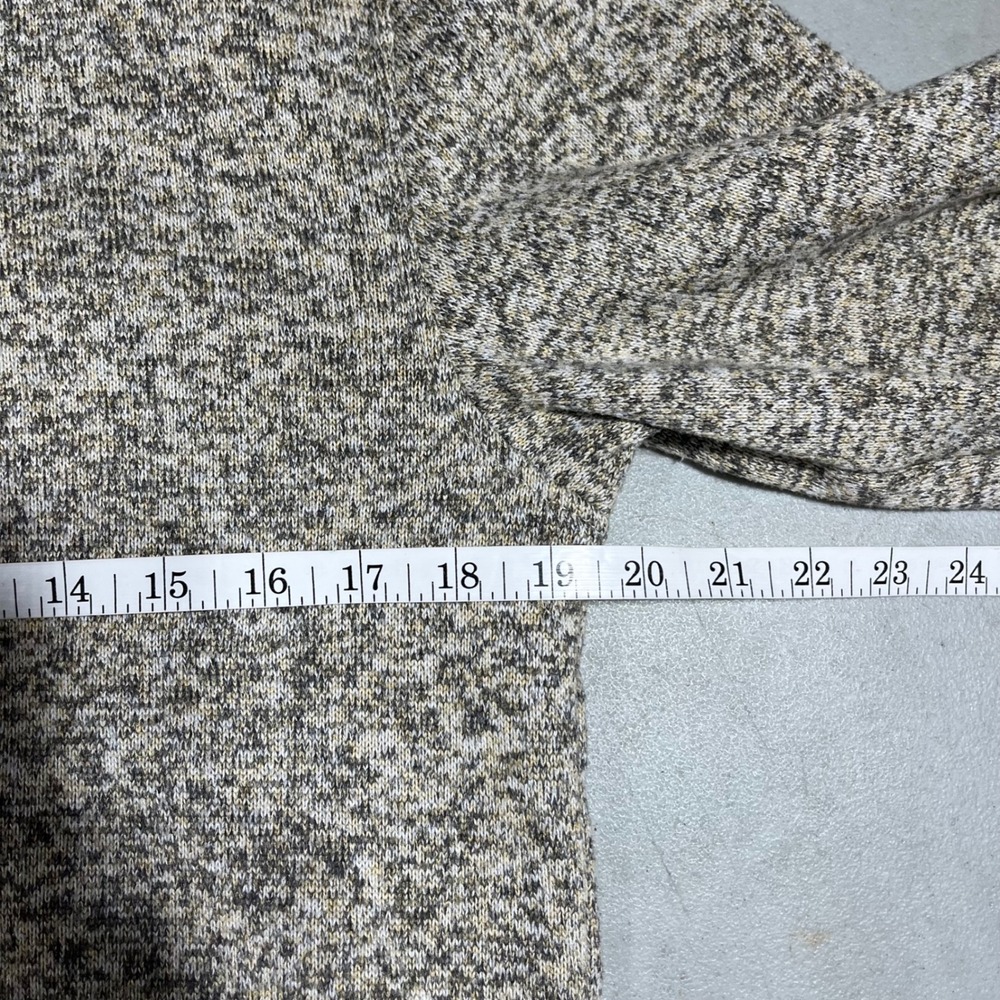 Old Navy Womens Sporty Sweater Fleece Quarter Zip Pullover Medium Granola Layer - Picture 5 of 8